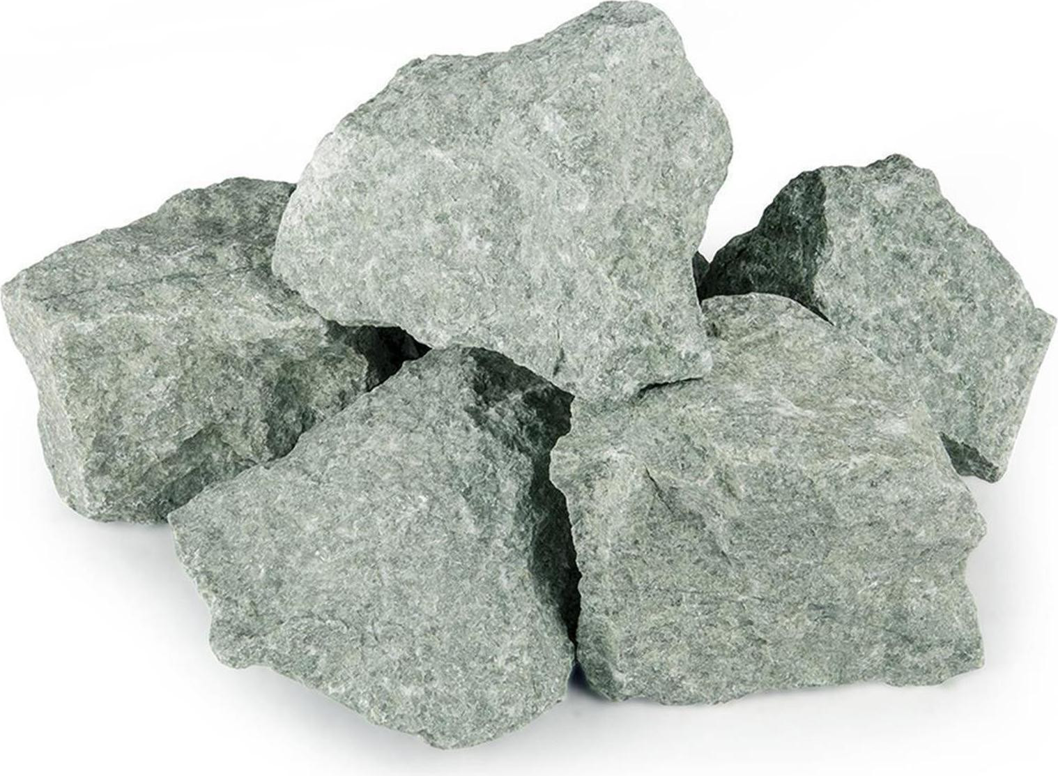 Amilano Jadeiet sauna-stenen, hoekig, 10 kg, 7-15 cm