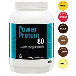POWER PROTEIN 80 Erdbeer Pulver 900 g