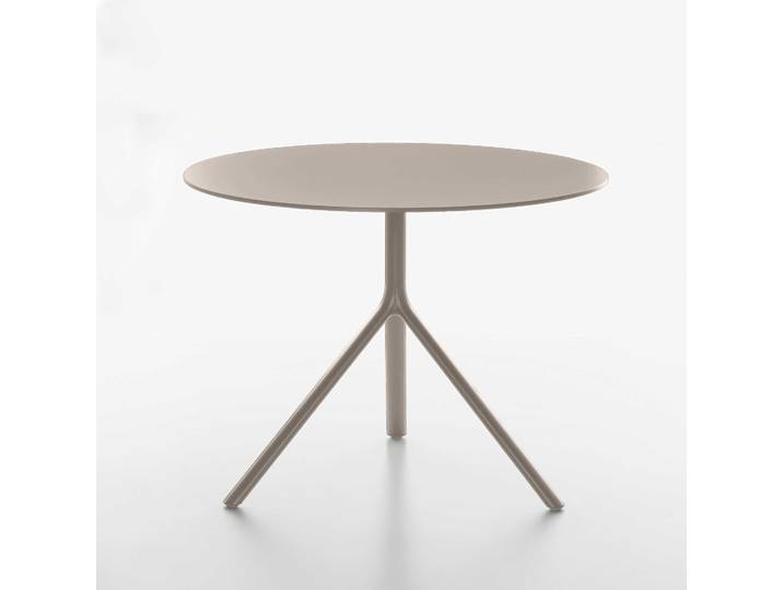 Tisch Plank Miura 100x100 cm, Beige, Rund, Neu, Tisch - Hochwertig & langlebig