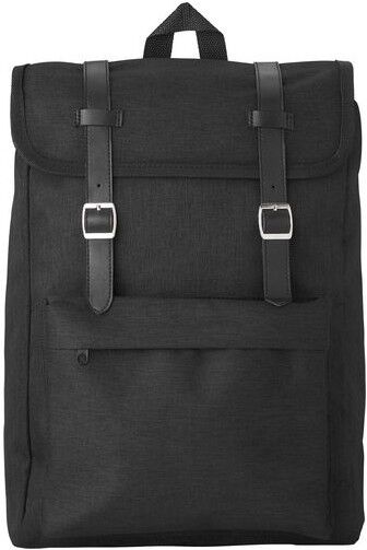 Sac à dos personnalisable en polyester pour sport et loisirs Genevieve polyester noir