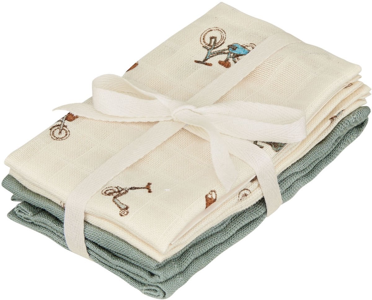 Cam Cam Copenhagen Bicycles Washhanddoeken - 4 stuks