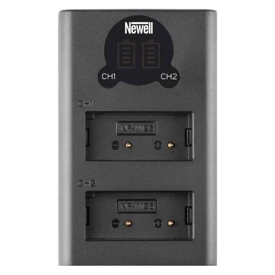 Newell Kameraladegerät DL-USB-C Zweikanal-Ladegerät für NP-W126-Akkus (Kamera Akku Ladegerät) (N-CHG-DL-USB-C-NP-W126)