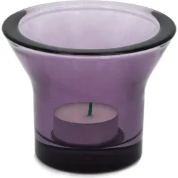 Lumi Teelichthalter, transparent, violett