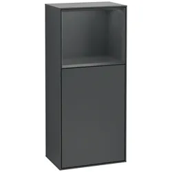 Villeroy und Boch Finion Seitenschrank G510HGHG 41,8x93,6cm, rechts, Emotion, Regal oben Midnight Blue Matt, Midnight Blue Matt Lacquer