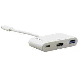 Kramer ADC-U31C/M2 Videoadapter (USB Typ-C, 17 cm), Data + Video Adapter, Weiss