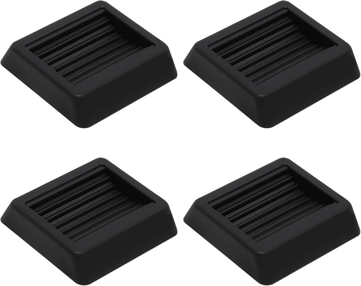 Set van 4 antislip rubberen wasmachine voetjes voor vloerbescherming