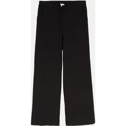 Wide- Leg mit elastischem Bund Schwarz 42/30