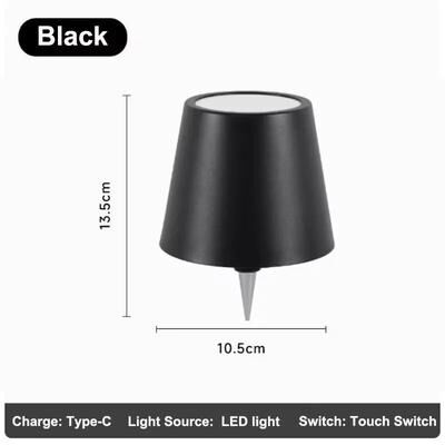 Inspire Select Rechargeable LED Wine Bottle Table Lamp With Touch Control & RGB Dimmable Light For Restaurants And Outdoor Parties b Style black rgb Mode