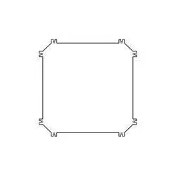 Eaton 086081 Montageplatte, Kunststoff, für CI23-Gehäuse IM4-CI23  - 10 Stück