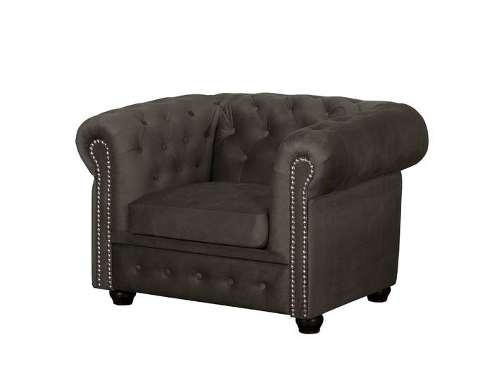 Fauteuil II Marron/Marron noix de coco Tissu 107 x 72 x 88cm