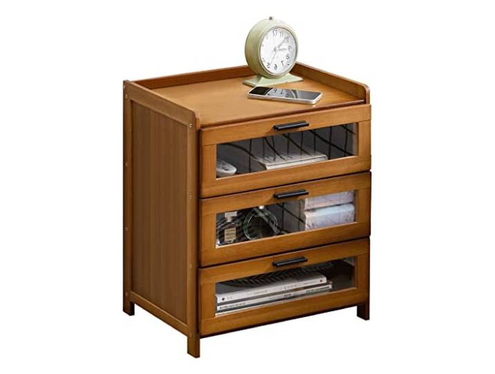 YCCHAH Bett mit Stauraum Home Kreative Nachttisch Rack Kabinett Wohnzimmer Schlafzimmer Locker Transparente Schublade Lagerschrank Desktop(A)
