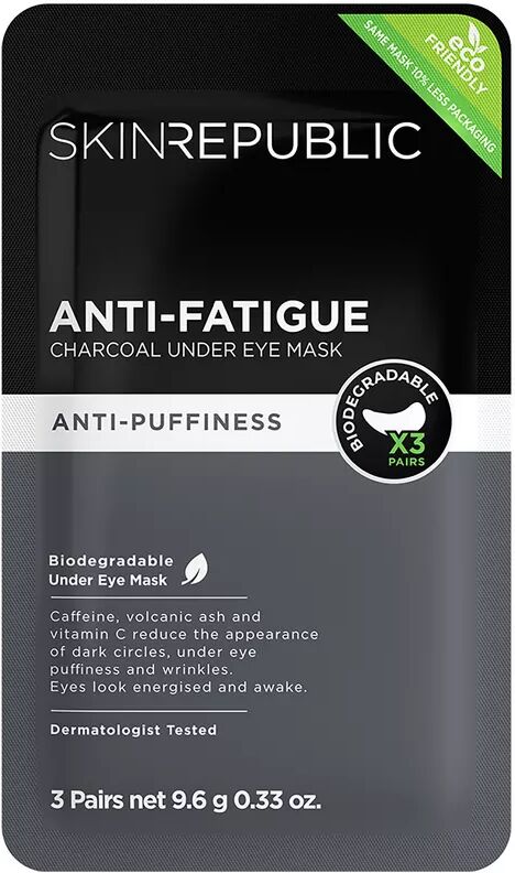 Skin republic - Anti-Fatigue Under Eye Patch for Men, Men's Anti-Fatigue Charcoal, 3 Stück