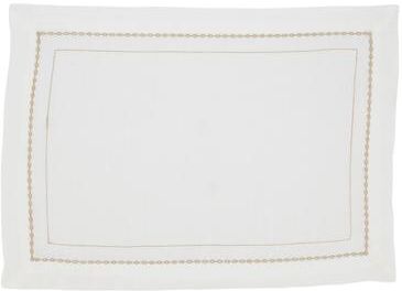 Saro Lifestyle Luxurious Links Embroidered Chainlink Placemat (Set of 4)
