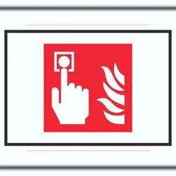 HB-Druck Brandmelder Symbol Schild A2 (420x594mm)