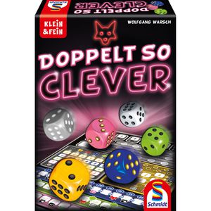 Schmidt-Spiele Würfelspiel 49357 Doppelt so clever, ab 8 Jahre, 1-4 Spieler