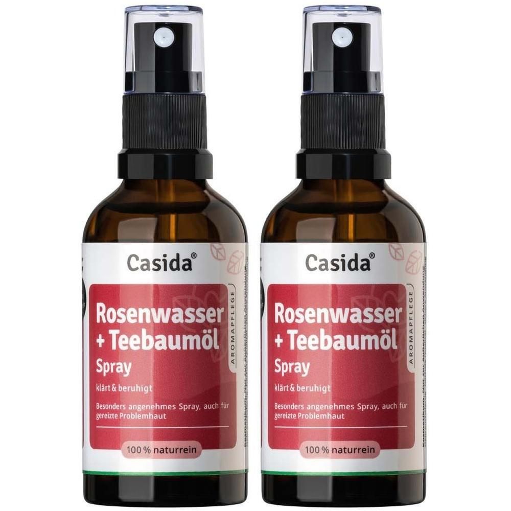 Rosenwasser & Teebaumöl Spray 2x 2x50 ml