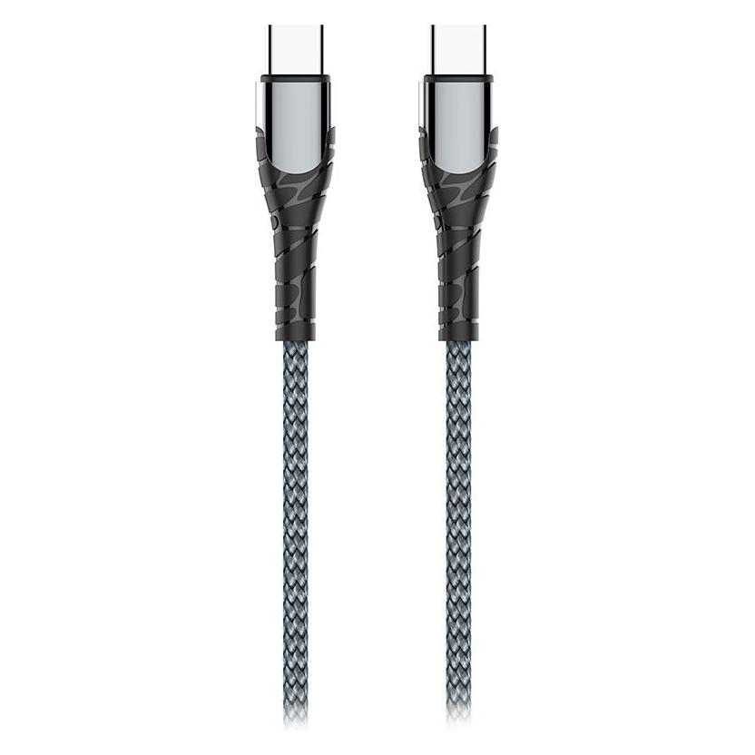 Colorway šedá / Datový kabel / USB-C - USB-C / 65W (3A) / 2 m (2 m, 65 W) (CW-CBPDCC039-GR)