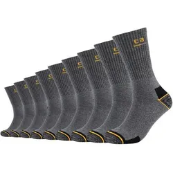 CAMANO Herren Socken Online Work Socks 9p, Größe 39-42 in Grau Grau