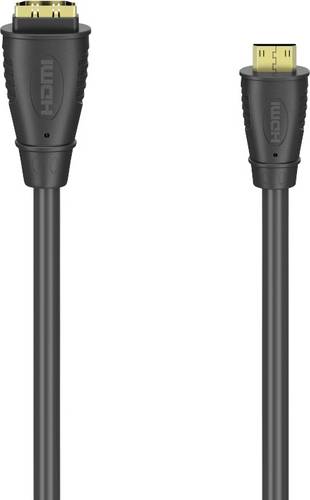 hama 00205167 HDMI-Kabeladapter, Typ-C (Mini)-Stecker - Typ-A-Kupplung, vergoldet