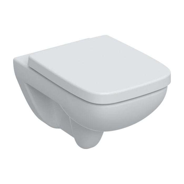 Geberit Renova Plan Set Wand-Tiefspül-WC-Set 501758001 36x54cm, mit WC-Sitz, weiß