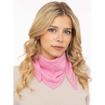 Strickschal ZWILLINGSHERZ "100% Cashmere Halstuch", Damen, pink (rosa), Obermaterial: 100% Kaschmir, Modetücher, dreieckige Form, weicher Tragekomfort, individuell tragbar