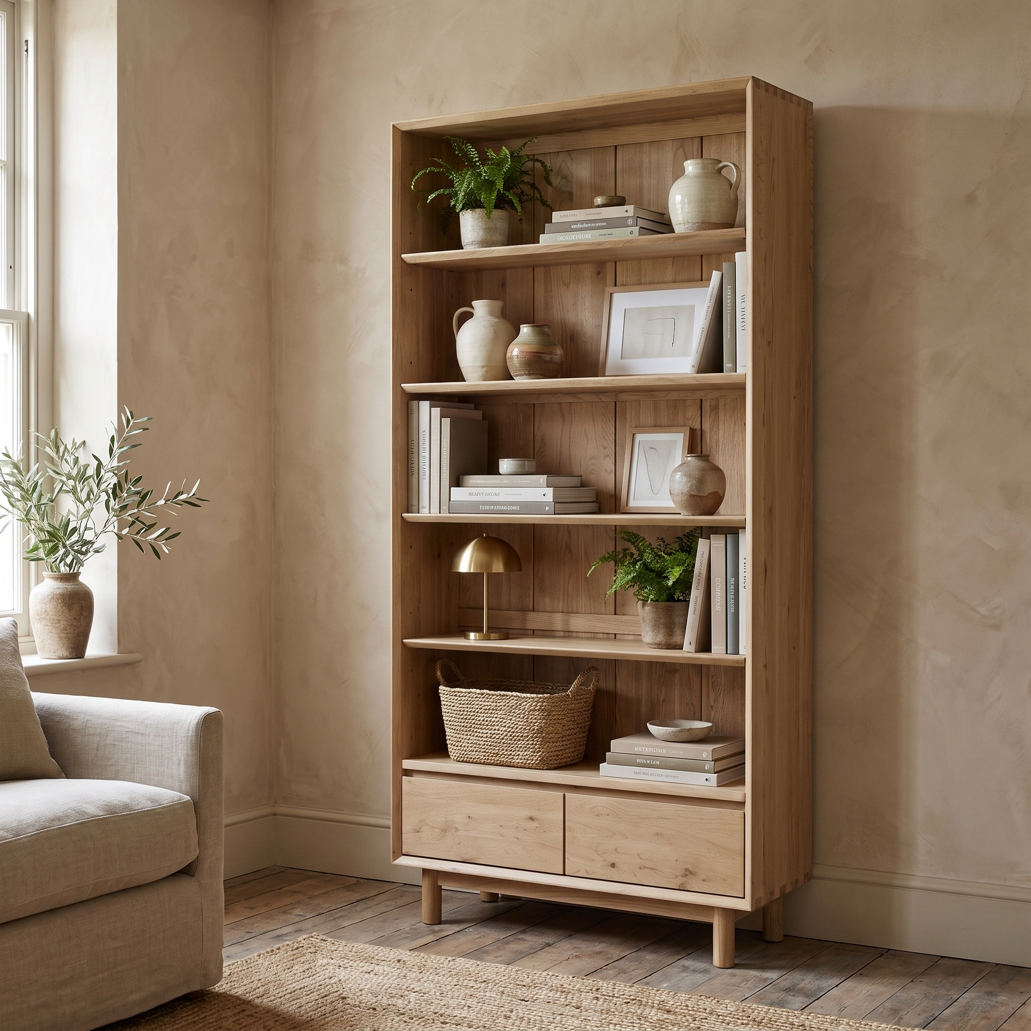 Harbour Lifestyle Oslo Bookcase in Light Oak