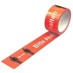 Supra Ratiopac Warnklebeband »Bitte Abstand halten«