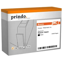 Prindo, Druckerpatrone, kompatibel mit Epson T9451 (BK)