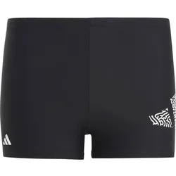 ADIDAS Kinder Badehose 3 Bar Logo, Größe 152 in Schwarz Schwarz