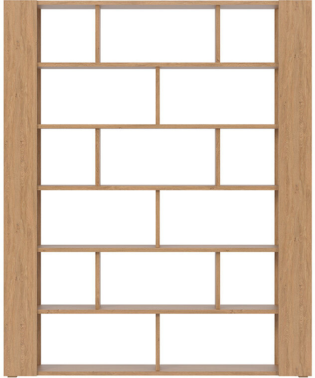 Miliboo Bibliothèque multi casiers design finition bois clair chêne L168 cm MUSSO