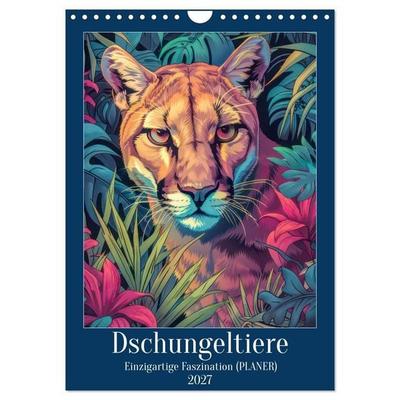 Dschungeltiere - Einzigartige Faszination (Wandkalender 2027 DIN A4 hoch), CALVENDO Monatskalender