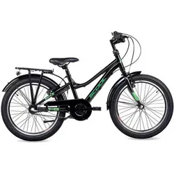 SCOOL 20 Zoll Kinderfahrrad S'COOL troX 20-N3, Größe 115–130 cm in Schwarz Schwarz