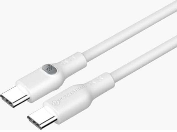 Powertrend Ladekabel Usb-C Til Usb-C, 1m, Hvid