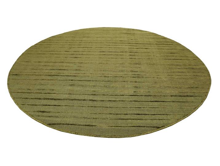 Teppich ESPRIT Gil, ESP-39954 , grün, H:8mm Ø:200cm, Polyester, Teppiche, Teppich, handgewebt, seidig glänzend, schimmernde Farbbrillianz, Melangeeffekt