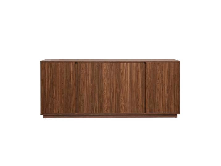Buffet vintage finition bois noyer 4 portes L180 cm MILLOR