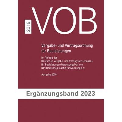 VOB Vergabe- und Vertragsordnung für Bauleistungen, Taschenbuch von , DIN Media, 978-3-410-61301-5