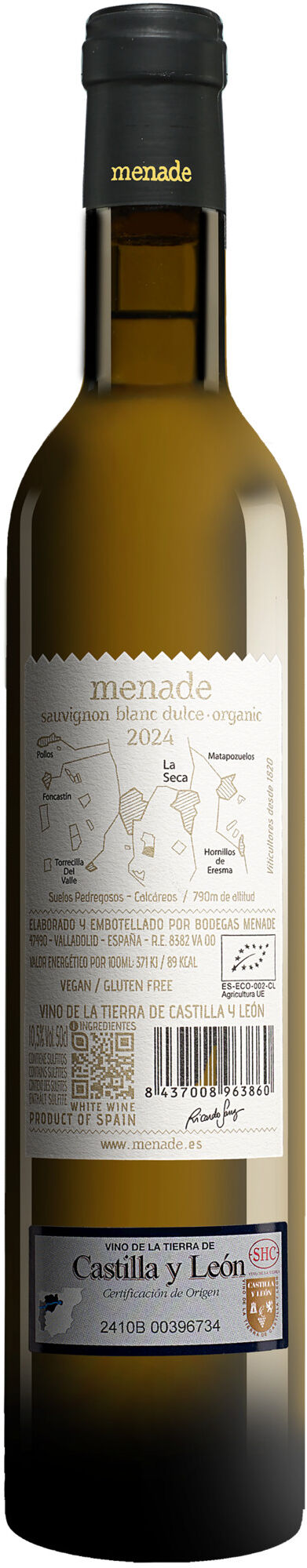 Bodegas Menade Menade Sauvignon Dulce - 0,5 L. 2024 10.5% Vol. Weißwein Süß aus Spanien
