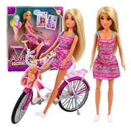 Lean Toys Anlily-Puppe mit Fahrrad und Kind (71617826)