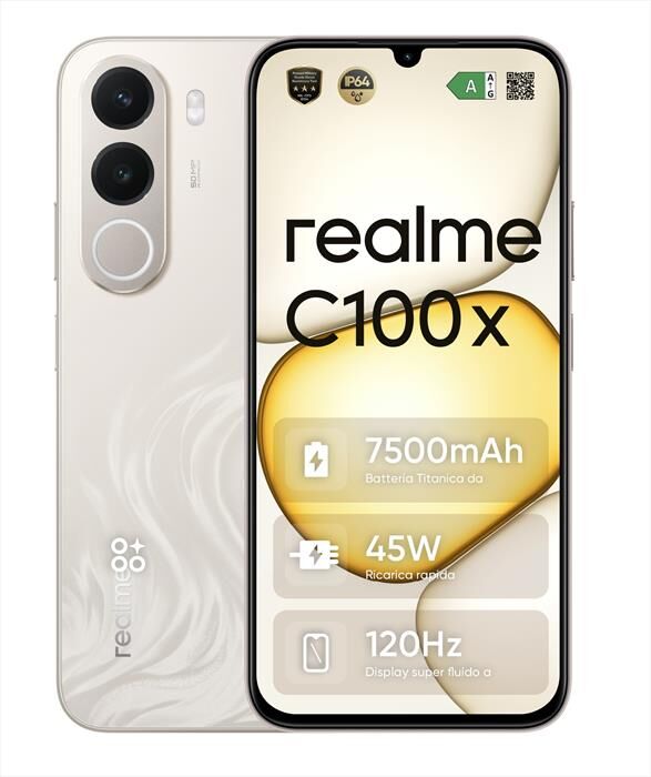Realme Smartphone C100x (256gb 4gb)-golden Coast