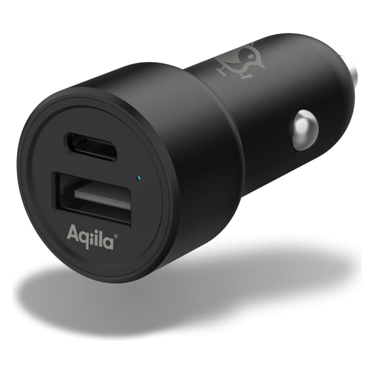 Aqiila CC2 Ladeadapter 32 W KFZ, LKW Ausgangsstrom (max.) 3 A USB-A, USB-C Anza (AQCCCC2CBI403)