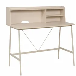Schreibtisch KANDY (LBH 115x55x106 cm) - beige - LBH 115x55x106 cm