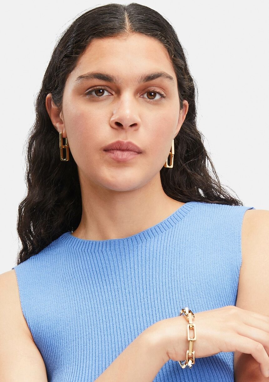 Armband LIEBESKIND BERLIN "Schmuck Geschenk Edelstahl Armkette Big Link", silber (silberfarben), Armbänder, Damen, 21cm, Edelstahl, Armband silberfarben 21cm, Edelstahl