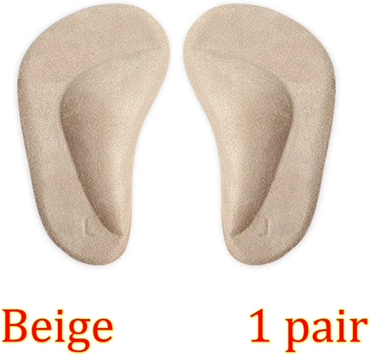 Healfit Counter Flat Foot Corrector Insole, Silicone Gel Arch Support, Professional Orthotic Shoe Cushion For Foot Alignment s For Kids Beige