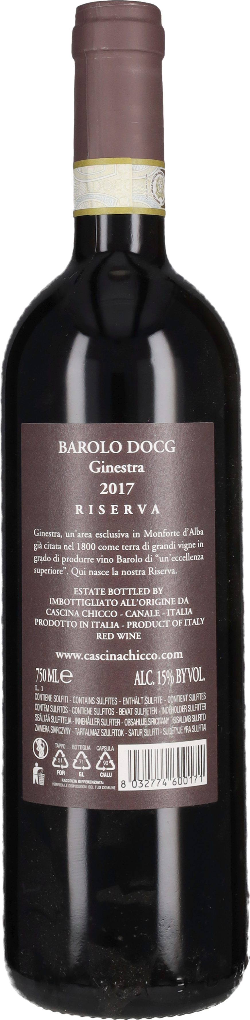 Barolo Riserva 'Ginestra' Cascina Chicco 2017