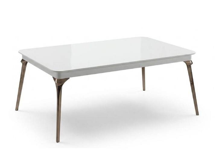 Xlmoebel Couchtisch Moderner Couchtisch in Hochglanz Weiß für stilvolles Wohnen, Made in Europa