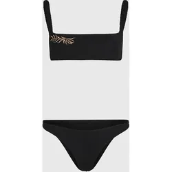 O'NEILL Damen Bikini BUNDORAN FLAMENCO EMBROIDERY BIKINI SET, Größe 38 in Schwarz Schwarz