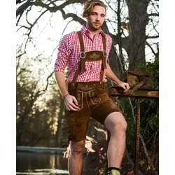 Cotton Classics Herren Lederhose kurz Leather Trousers short/men