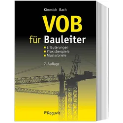 VOB für Bauleiter, Fachbücher von Bernd Kimmich, Hendrik Bach