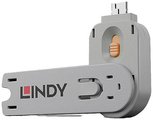 LINDY Schlüssel für USB Typ A Port Schloss orange Multimedia-Technik Notebookschlösser