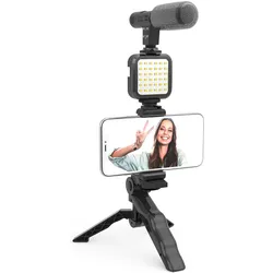 DigiPower Light & Microphone 2PC Video Blogging, Mikrofon